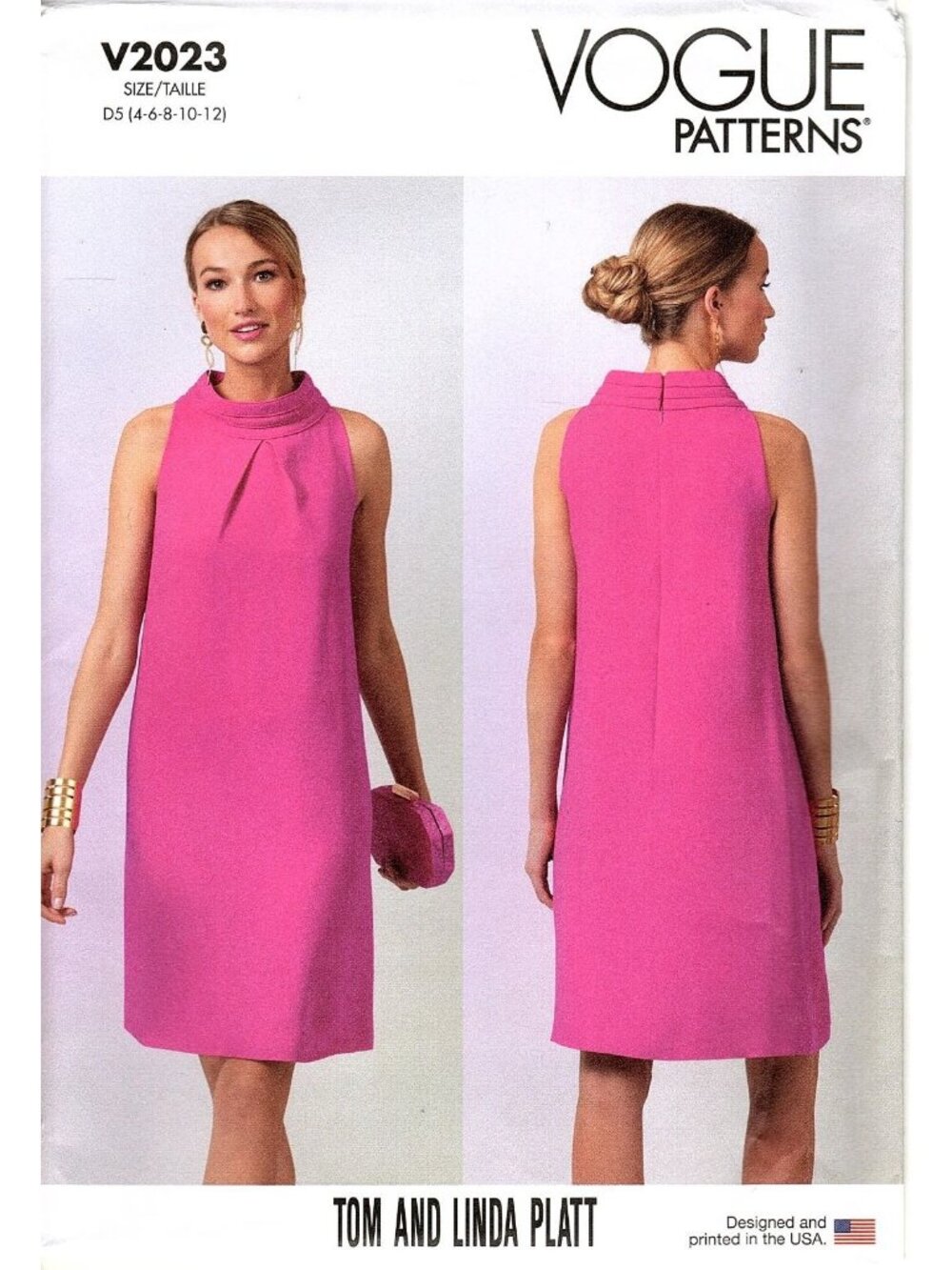 Vogue V2023 Misses 4 to 12 Tom and Linda Platt Dress Uncut Sewing Pattern